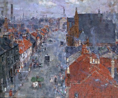 Muslin Street, Bridgeton, Glasgow by John Quinton Pringle